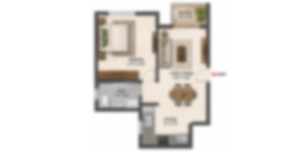 Godrej Golf City Panvel 2 BHK Floor Plan