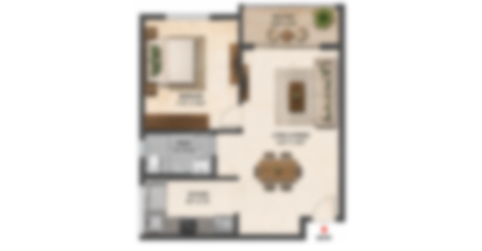Godrej Golf City Panvel 3 BHK Floor Plan