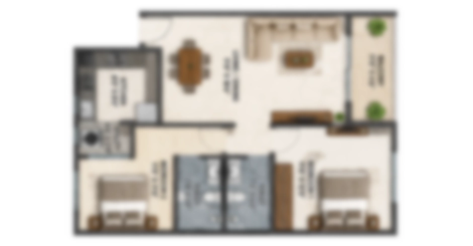 Godrej Golf City Panvel 4 BHK Floor Plan
